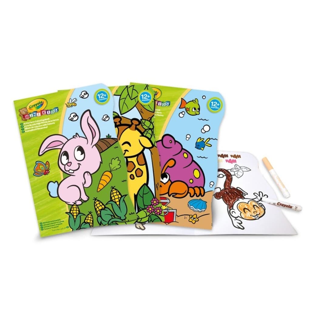 25-1480G MK COLOURING BOOKS 16P, 3 ASSORTED TITLE (SEA - FARM - JUNGLE)