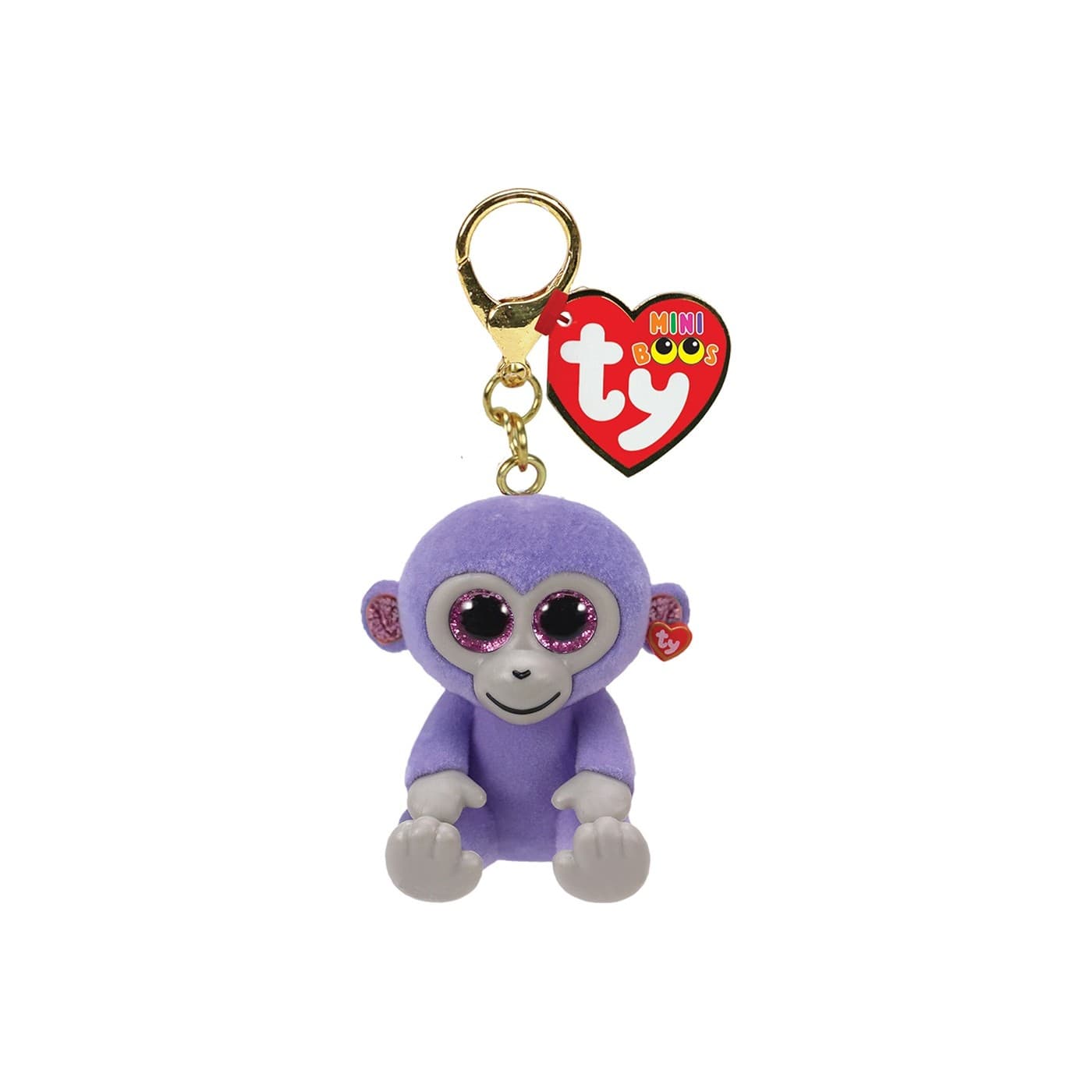 TY 25070 Mini Boos clip GRAPES - purple monkey (3)