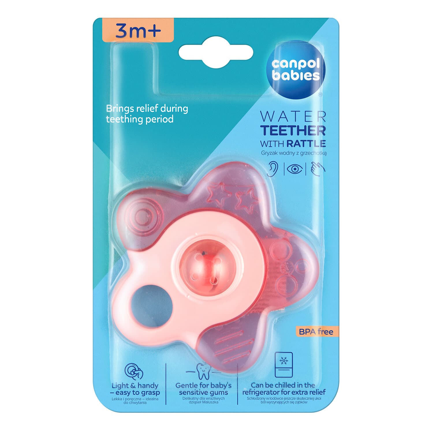 56/161_tur Canpol babies Water Teether with Rattle STAR