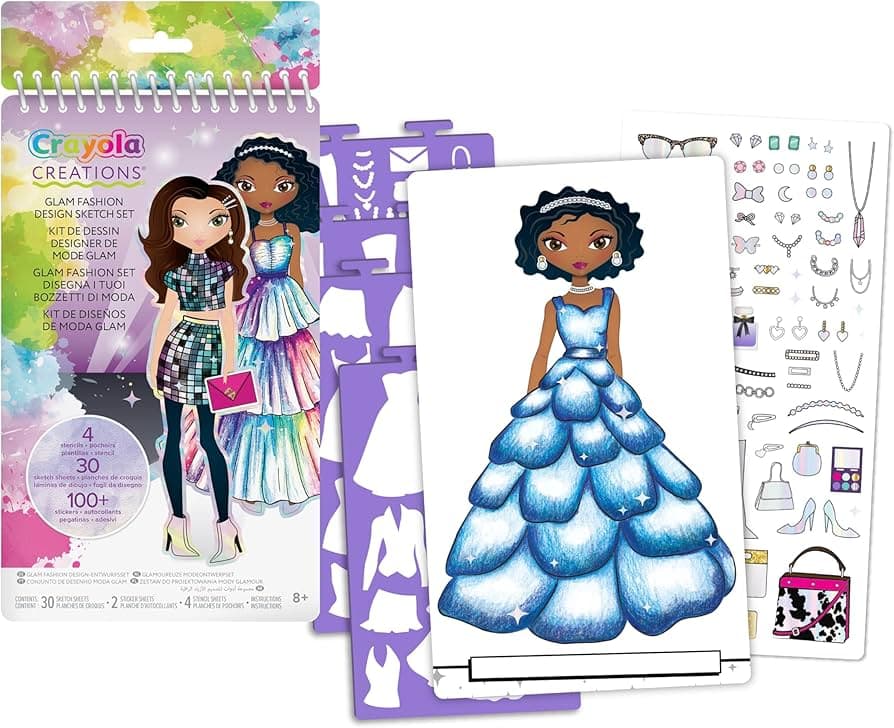 04-1178 CRAYOLA CREATIONS FASHION SKETCH SET