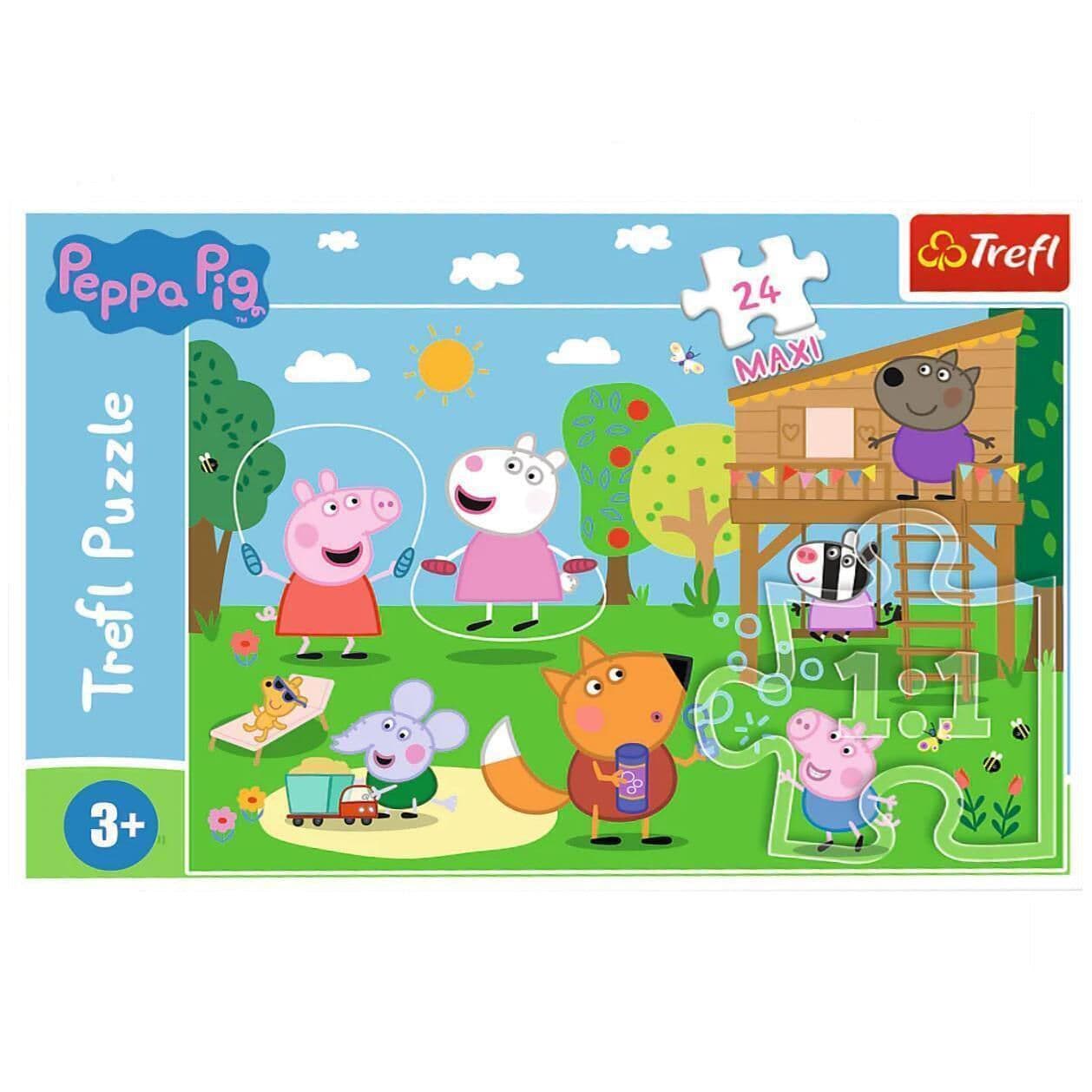 14342 Puzzles - "24 Maxi" - Fun in the grass / Peppa Pig