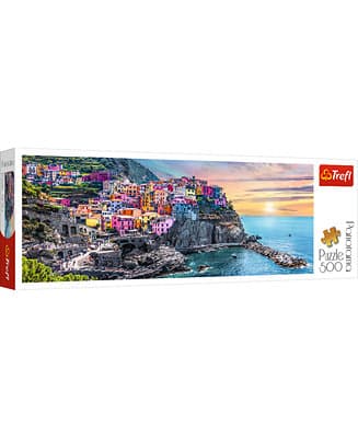 29516 Puzzles - "500 Panorama" - Vernazza at sunset, Italy A10