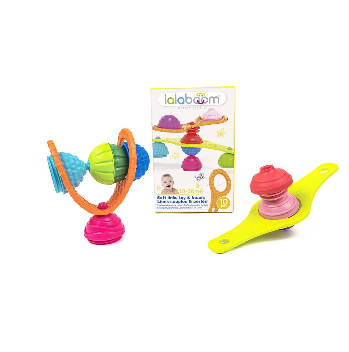 61468 Lalaboom - Soft connection links and educational beads B14