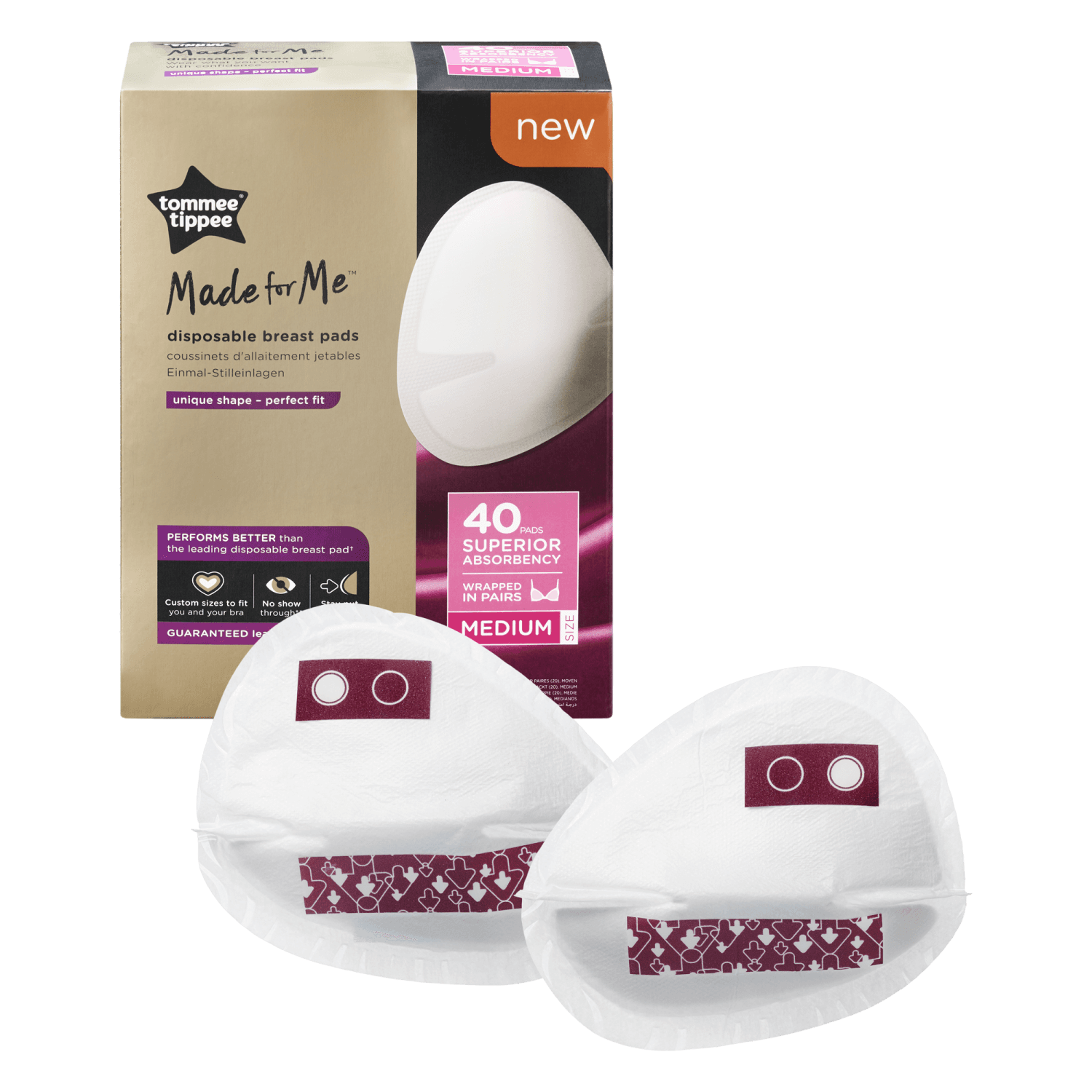 TT0345 TT 40X BREAST PADS DAILY MEDIUM