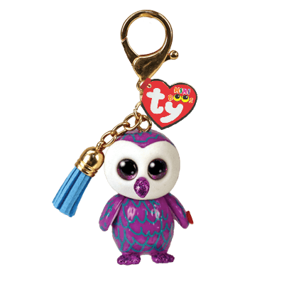 TY 25054 Mini Boos clip MOONLIGHT - purple owl (3)