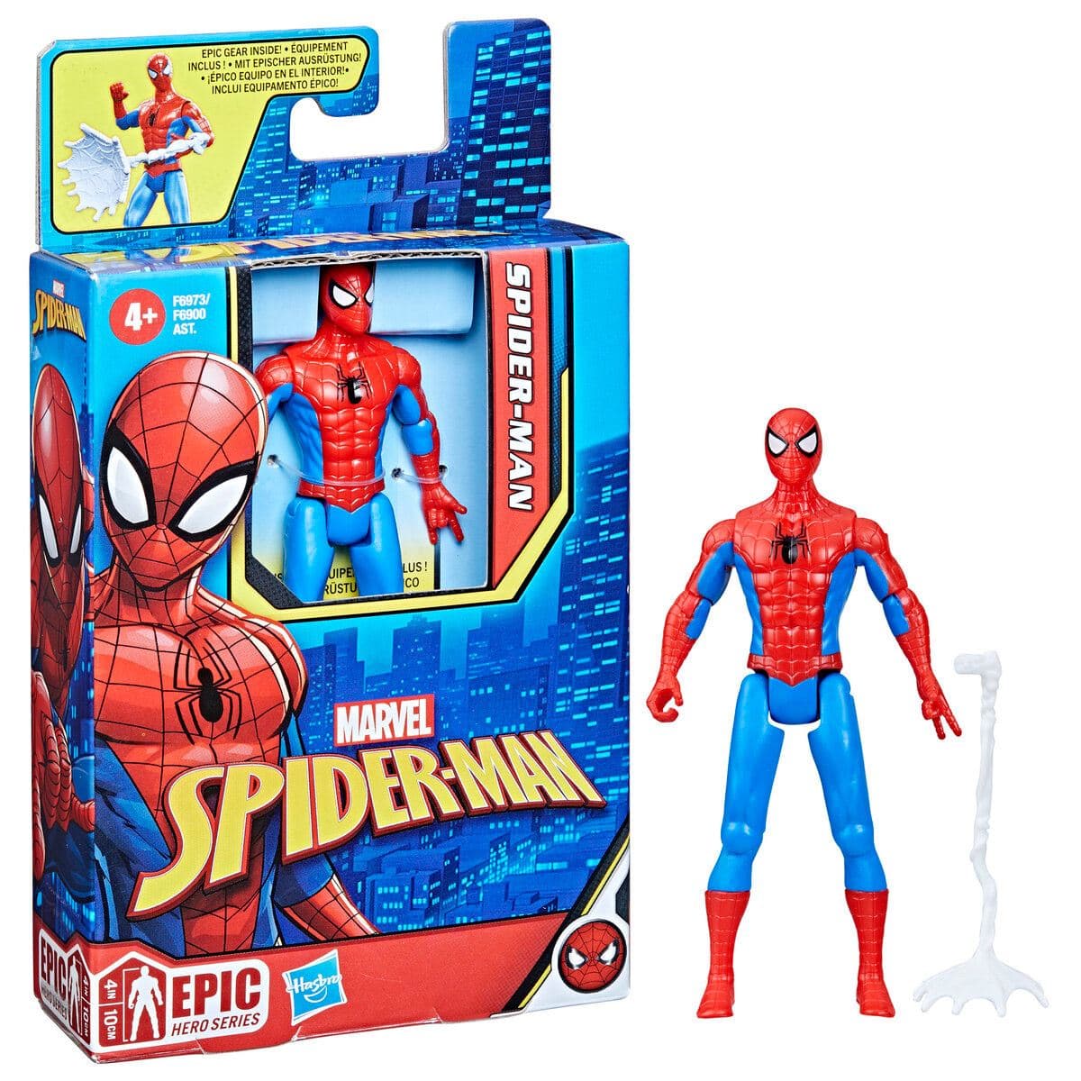 F69735X0 SPD 4IN CLASSIC RED BLUE SPIDERMAN B6