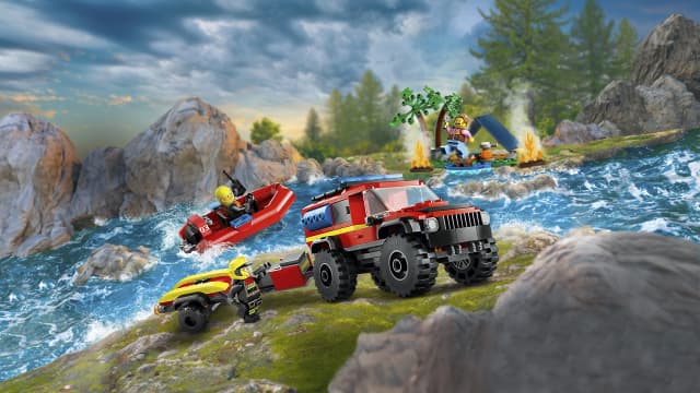 60412 4x4 Fire Truck with Rescue B.. F4