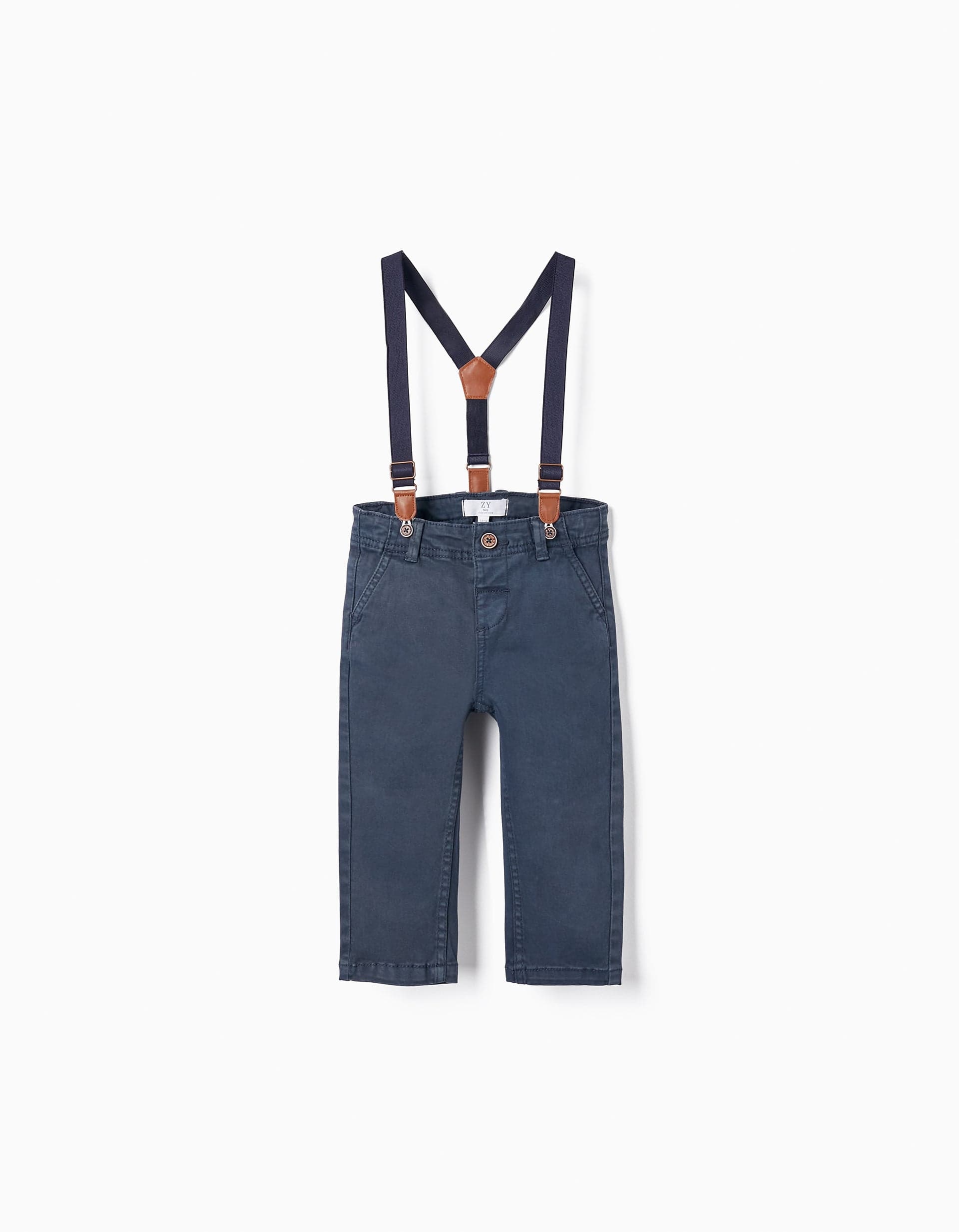 31060941006008 CHINO PANTS TWILL DARK BLUE 9/12M