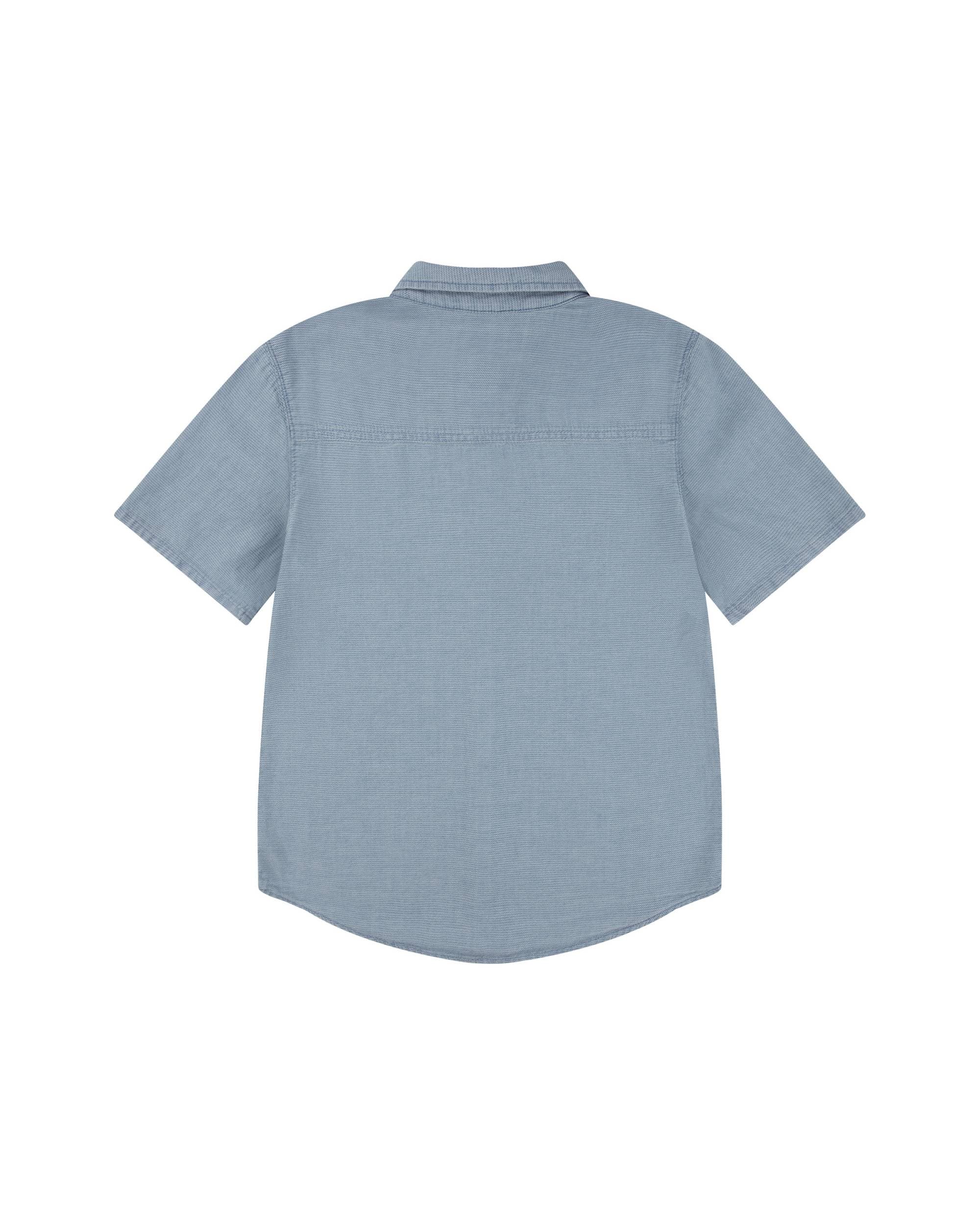 31063921003008 LS SHIRT COTTON BLUE 9/12M