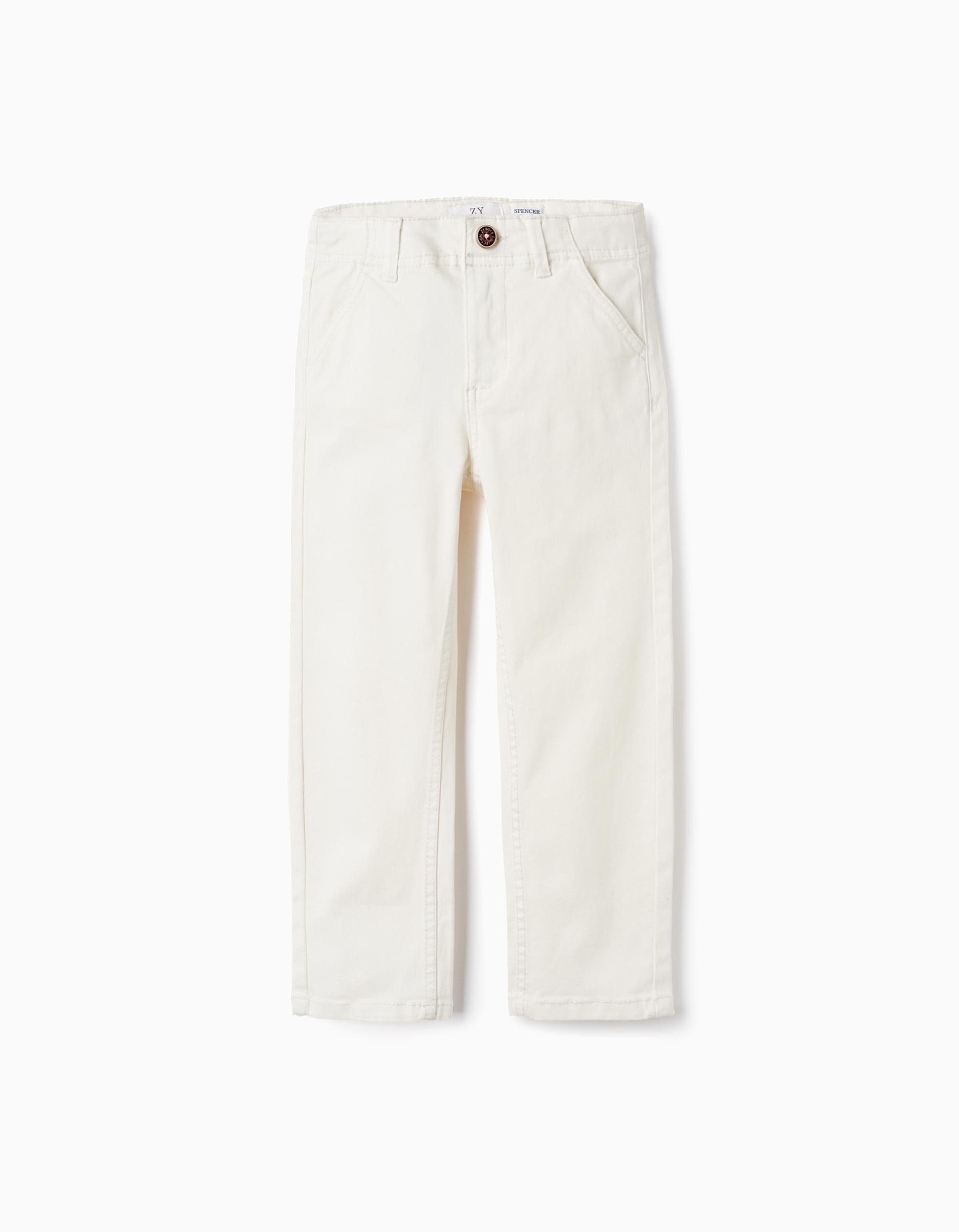 31060933041040 CHINO PANTS TWILL WHITE 13/14