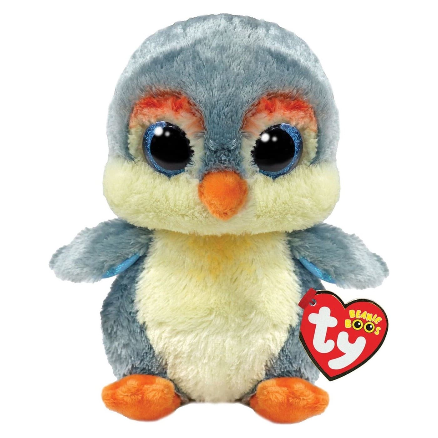 TY 37322 BOOS FISHER, 15 cm - gray penguin (3)