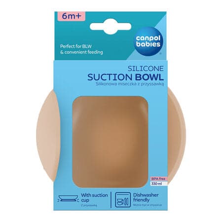 51/400_creme Canpol babies Silicone Suction Bowl 330 ml