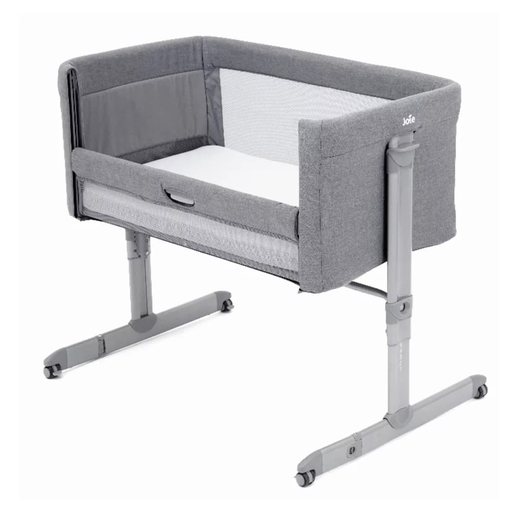 41107333 Joie Roomie Side Sleeping Crib - Grey Flannel