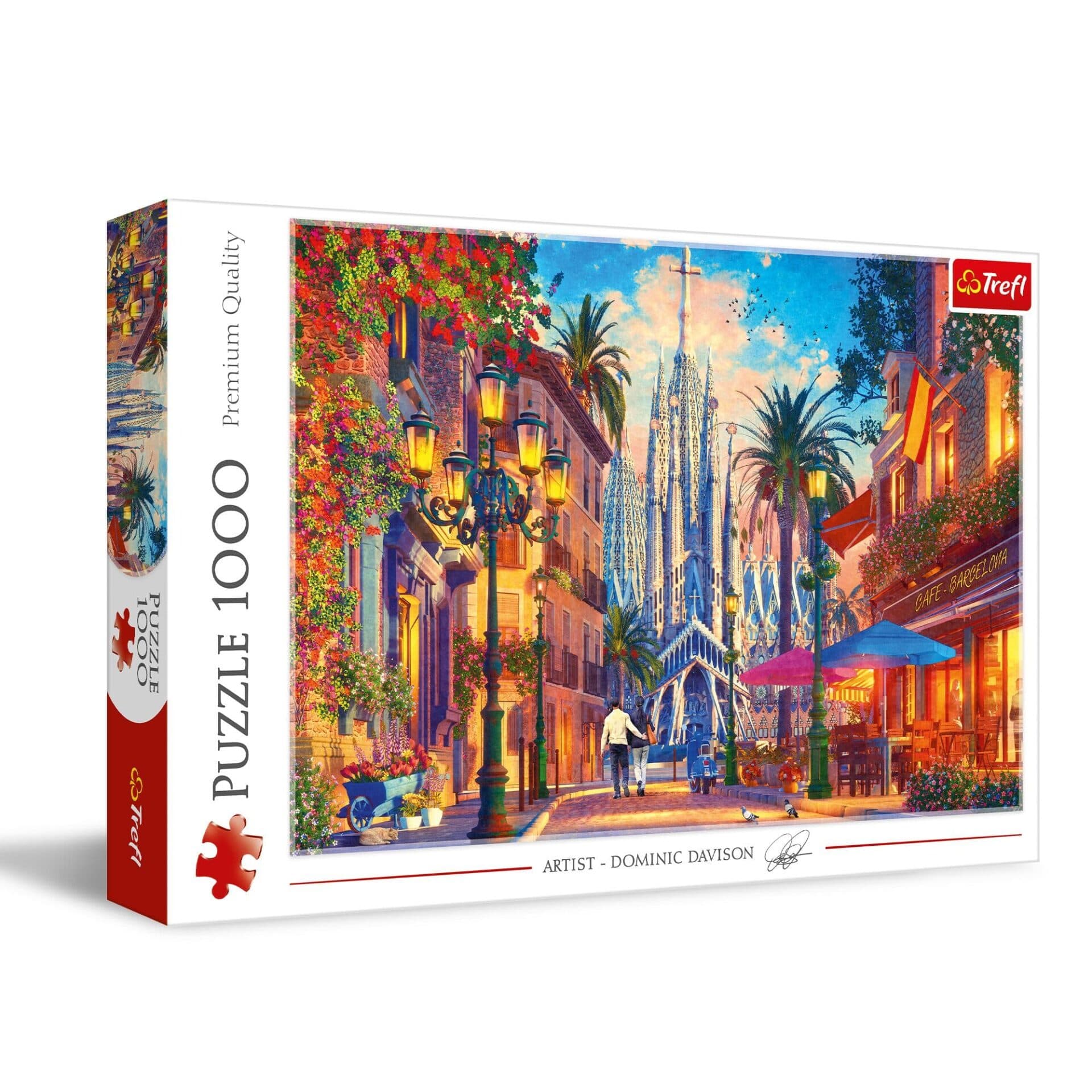 10711 Puzzles - "1000" - Sunset over Barcelona, Spain
