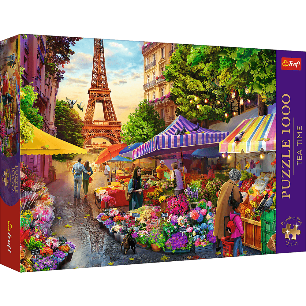 10799 Puzzles - "1000 Premium Plus" - Tea Time: Flower Market, Paris_FSC Mix 70%