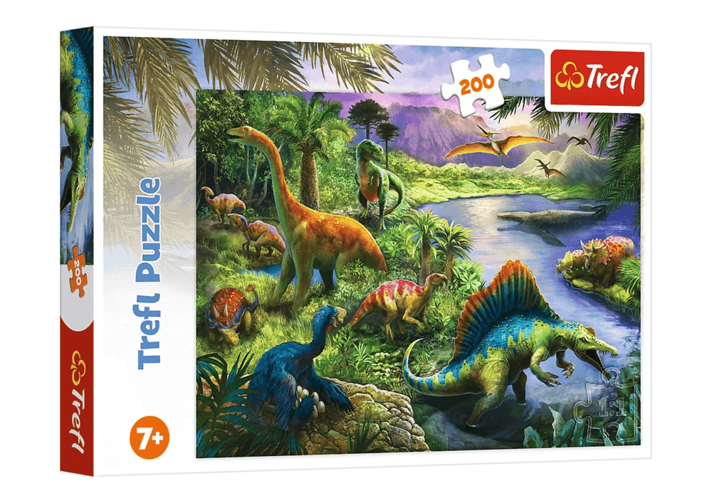 13281 Puzzles - "200" - Predatory dinosaurs / Trefl