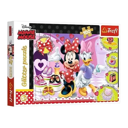 14820 Puzzles - "100 Glitter" - Minnie and trinkets / Disney Minnie