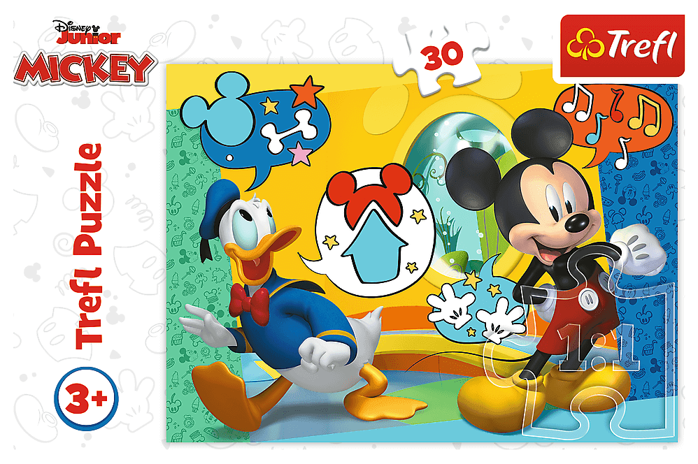18289 Puzzles - "30" - Mickey Mouse and Funhouse / Disney Mickey Mouse Funhouse