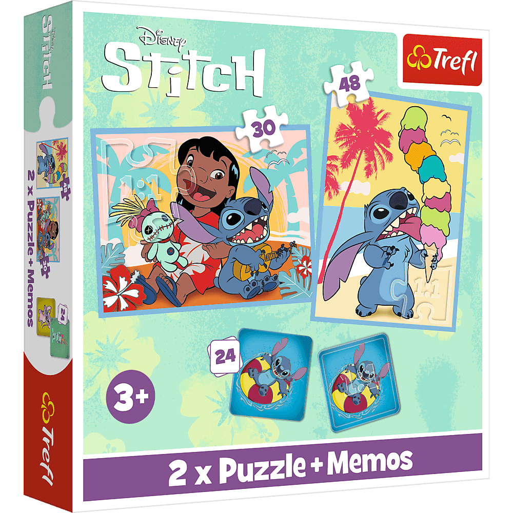 93585 Puzzles - "2in1+memos" - Happy Lilo&Stitch day / Disney Lilo&Stitch