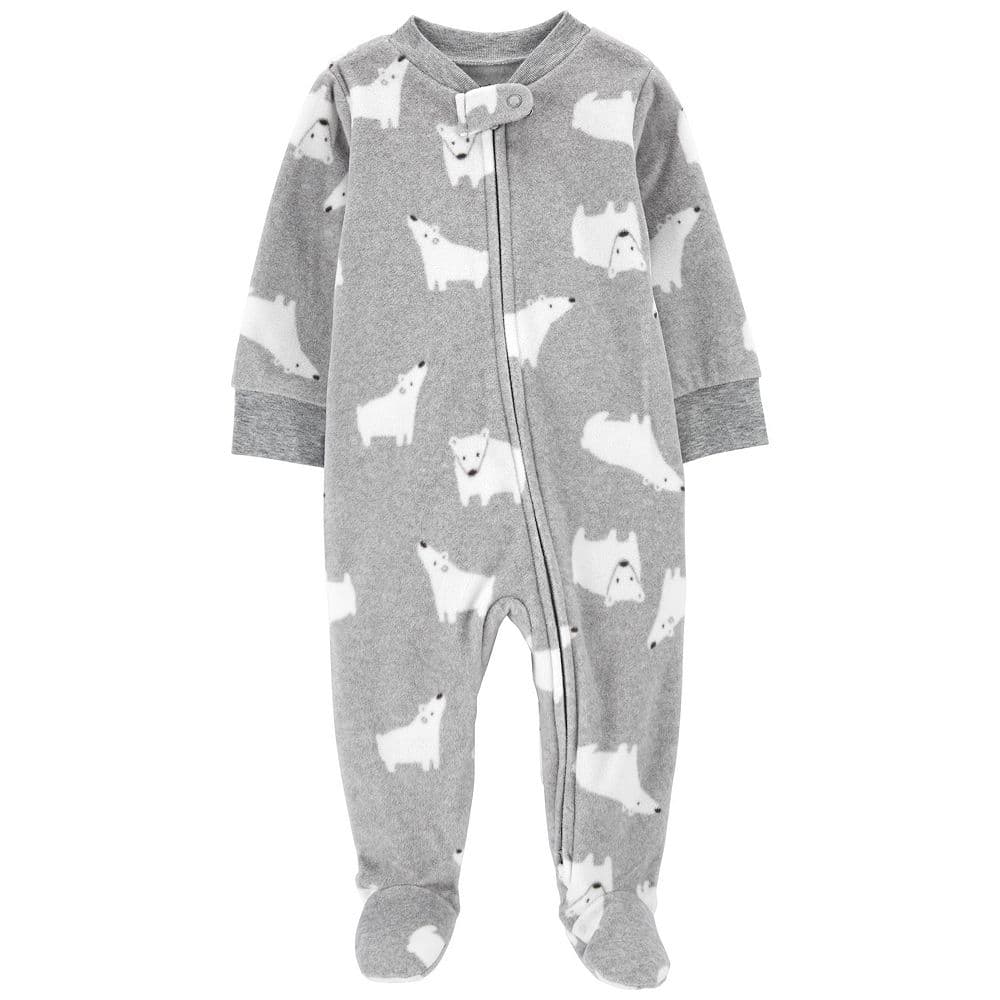 1R599010 F24 I B Microfleece SNP Gray Polar Bear 3M