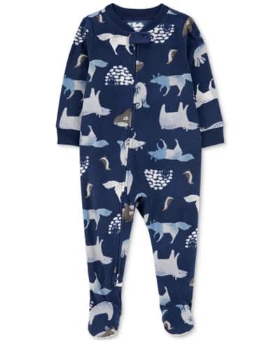 1R958410 W24 I B Microfleece SNP Navy Arctic Animal Print 3M