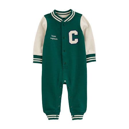 1R547110 F24 I B 1PC Jumpsuit Green Letterman 3M