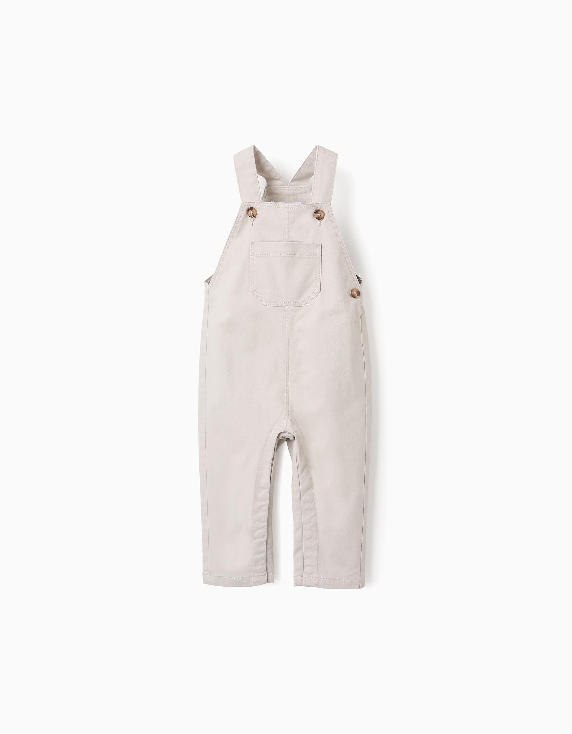 31072303021006 OVERALL 6/9M LIGHT BEIGE