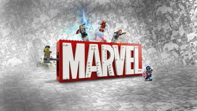 76313 MARVEL Logo & Minifigures