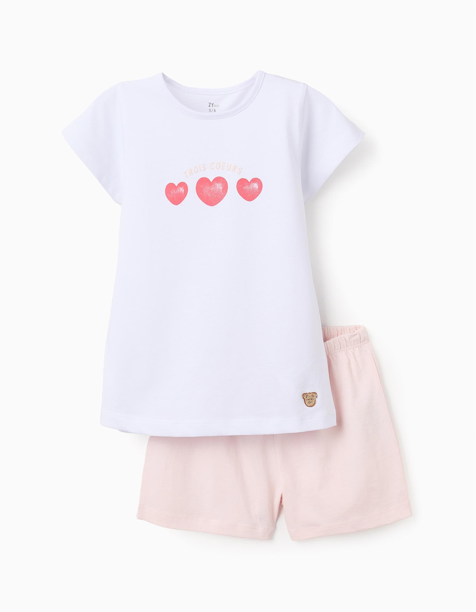 31072940041028 - PYJAMA SS JERSEY, WHITE, 7/8