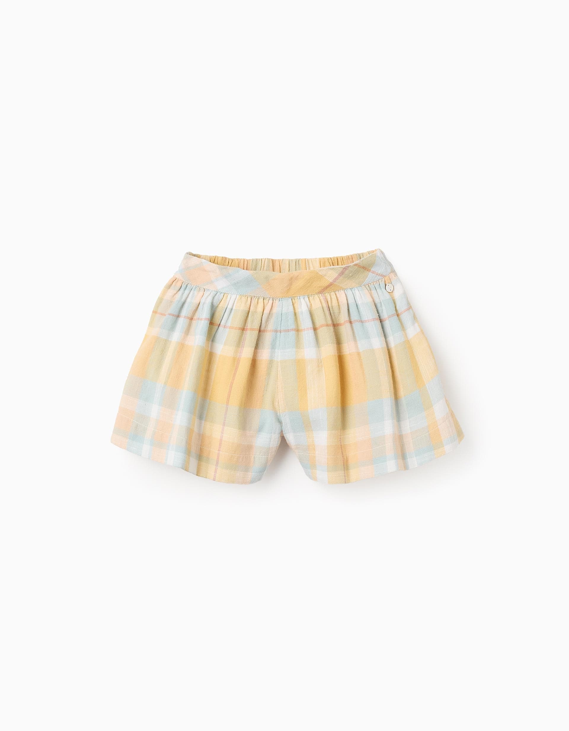 31070659033009 - SHORTS CHECKS CO, LIGHT YELLOW, 12/18M