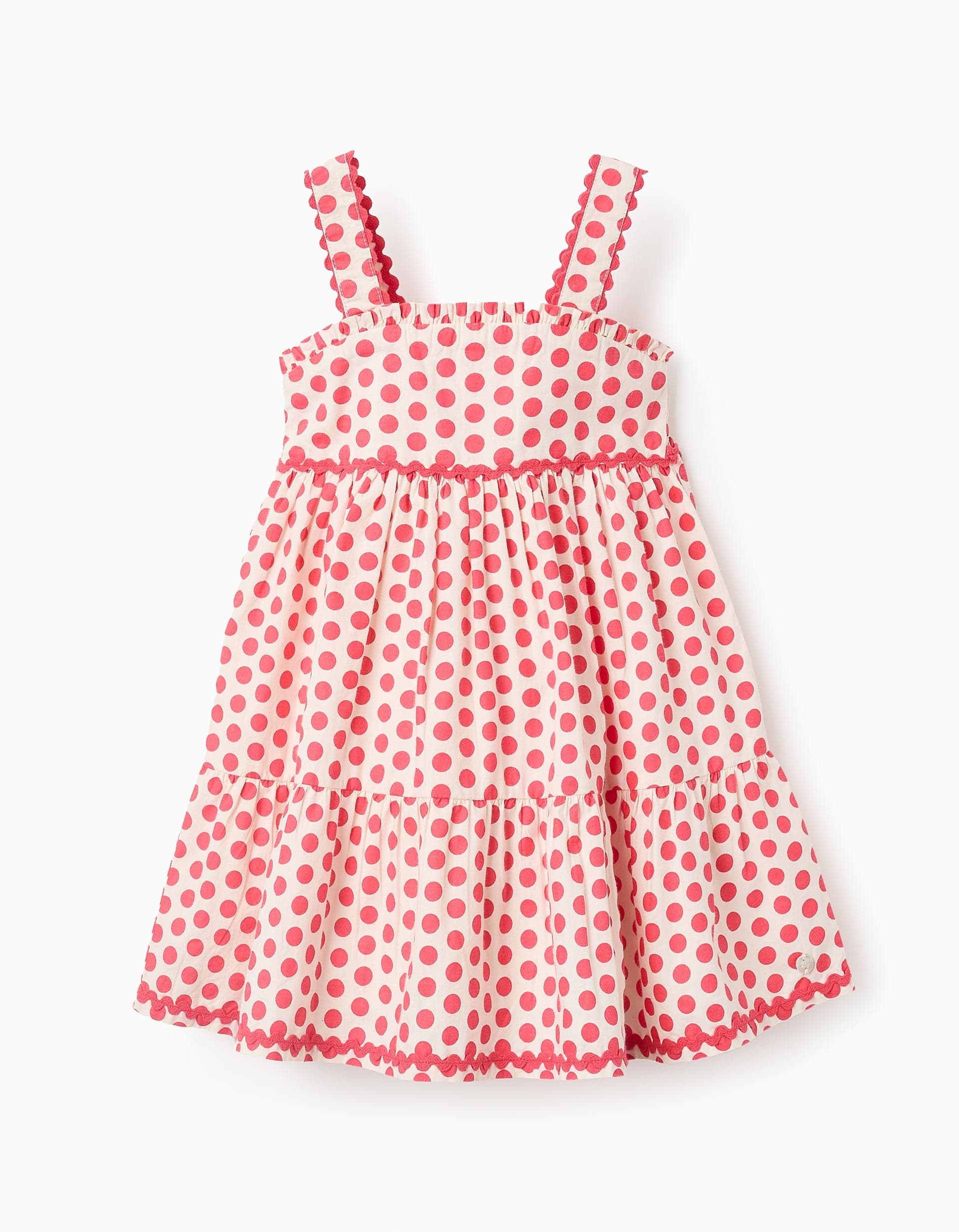 31071644040006 - SS DRESS AOP POPLIN, RED, 6/9M