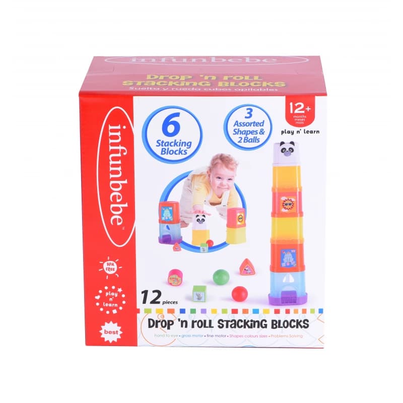PL205 Infunbebe Drop n Roll Stacking Blocks
