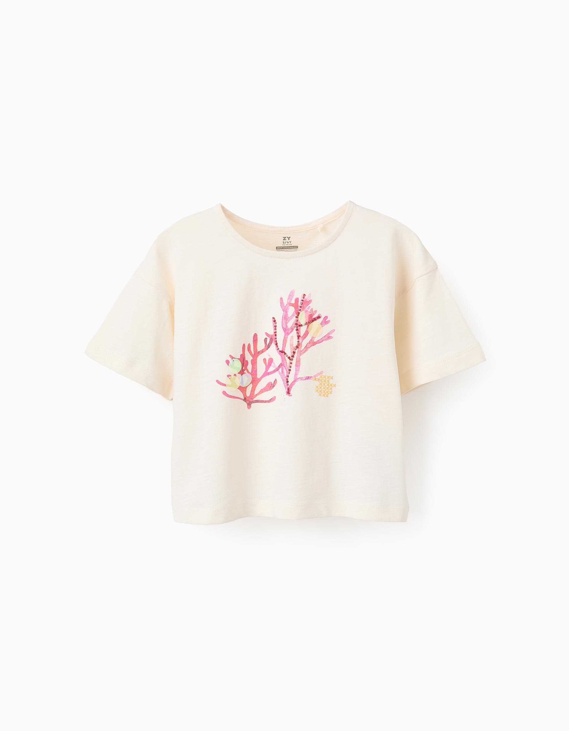 31071144021033 - SS T SHIRT JERSEY, LIGHT BEIGE, 9/10