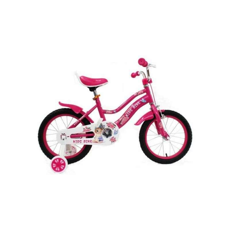 YM-KB-005 16" BICYCLE 16 INCH/26629/KB005 - GIRL-PINK WHITE