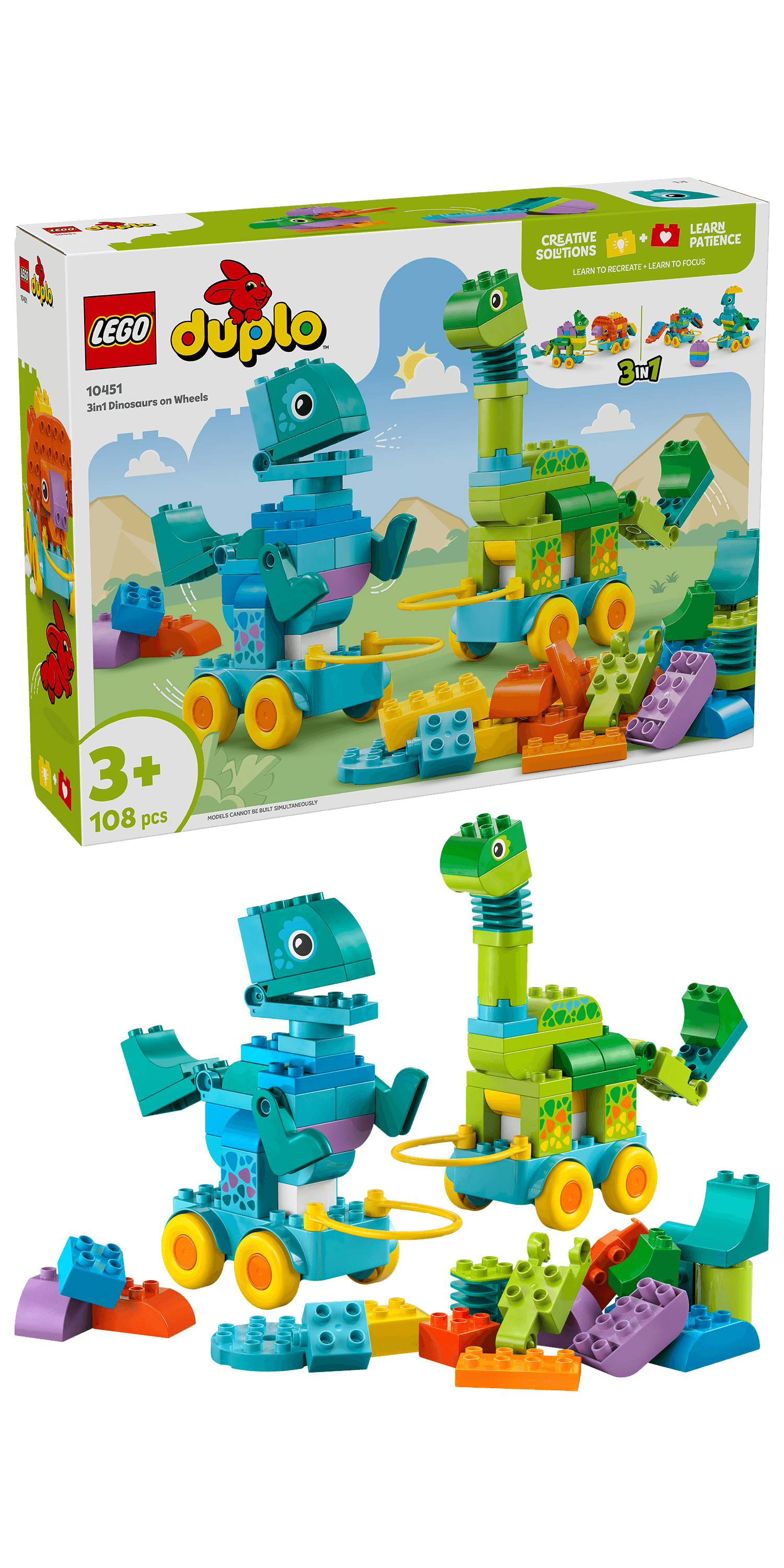 10451 3in1 Dinosaurs on Wheels