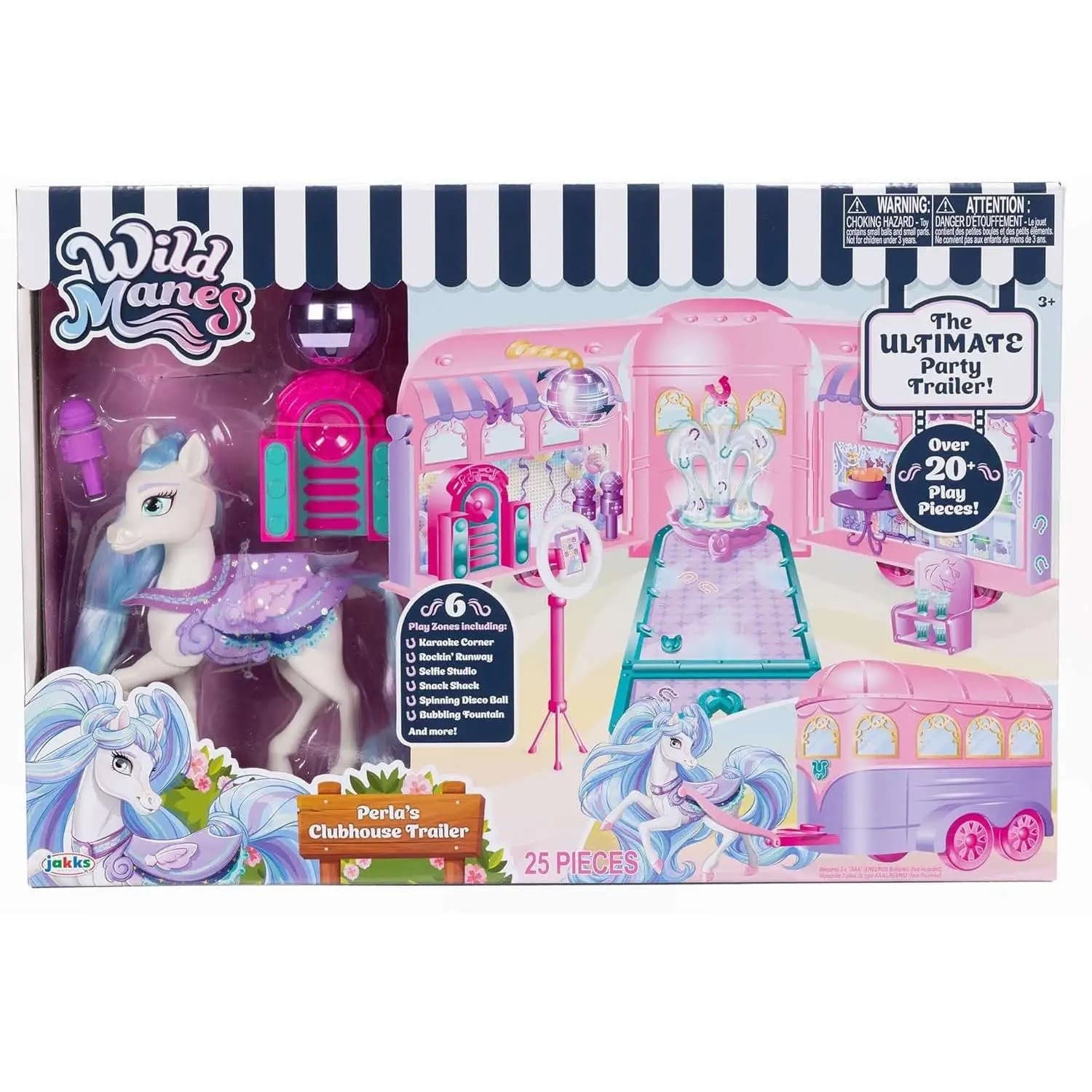 TW723320 WILD MANES PERLAS CLUBHOUSE TRAILER SET