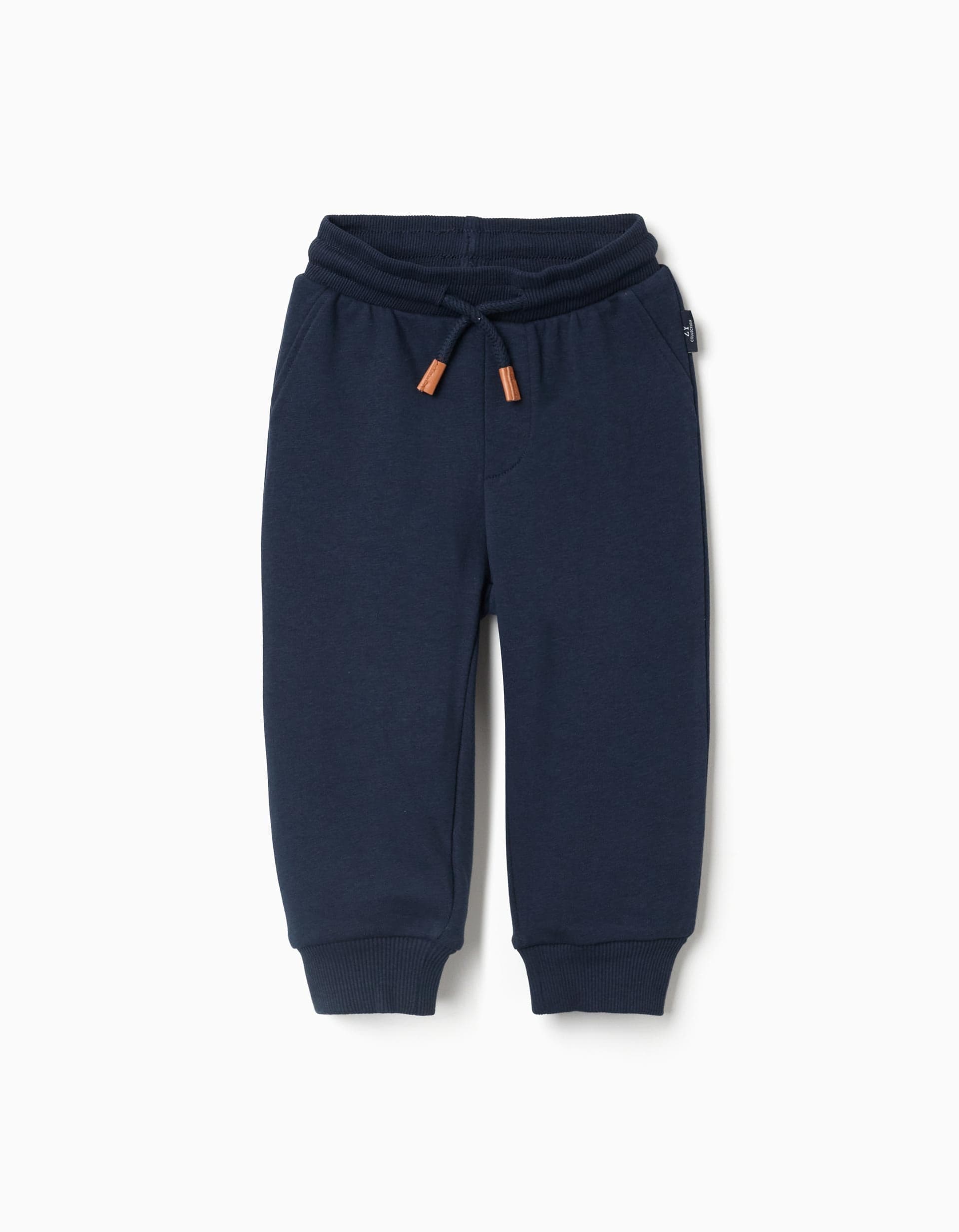 31074901006008 - PANTS FLEECE COTTON, DARK BLUE, 9/12M