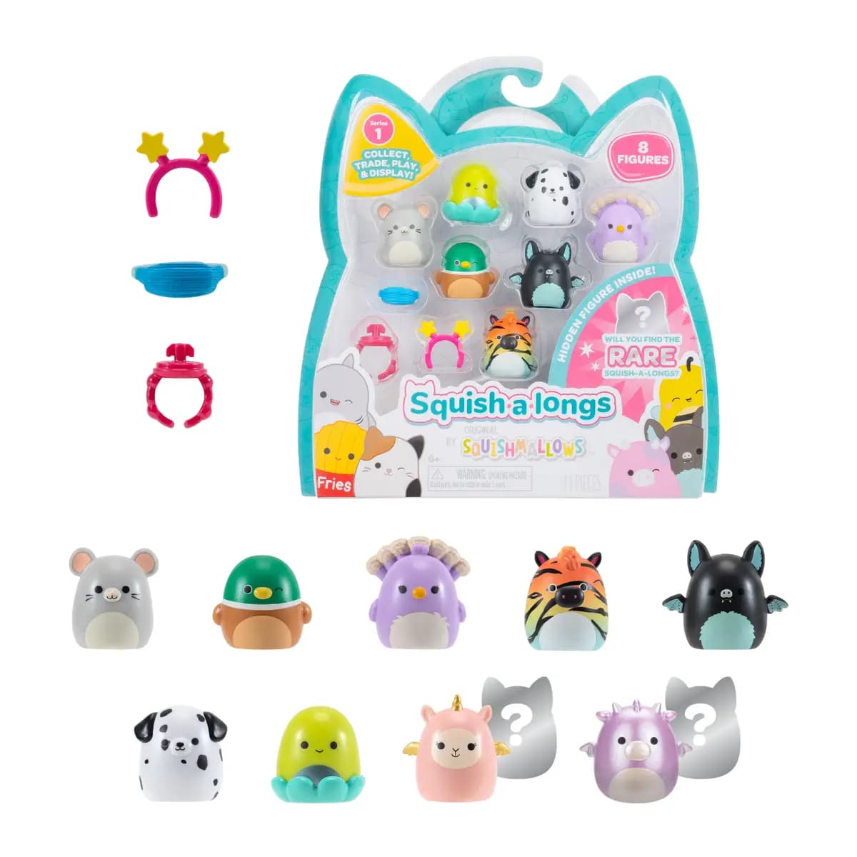 TWSA21/1 SQAL0021 SQUISH-A-LONGS 8 PACK FIGURES