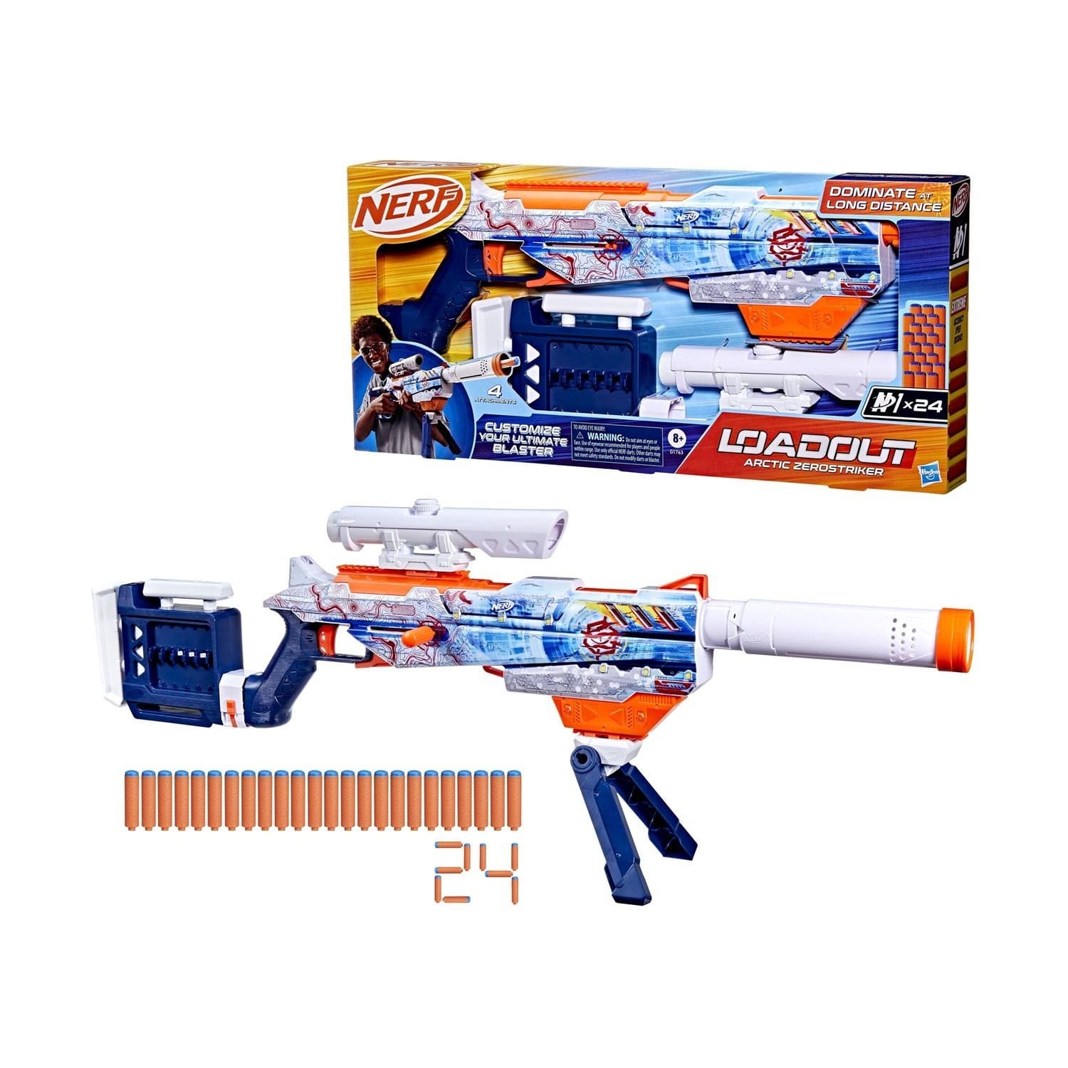 G17634N02 NER LOADOUT ARCTIC ZEROSTRIKER