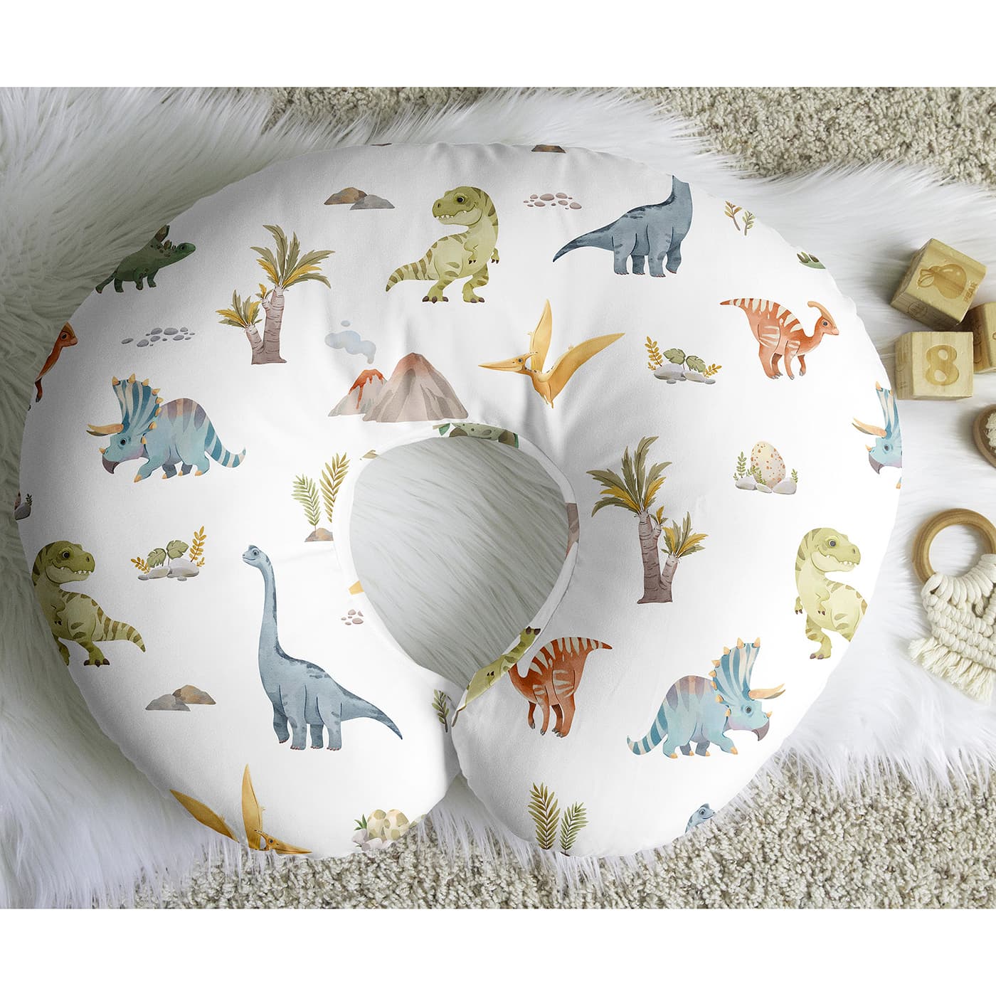 KID250 KIDZZ NURSING PILLOW DINO 40X50CM