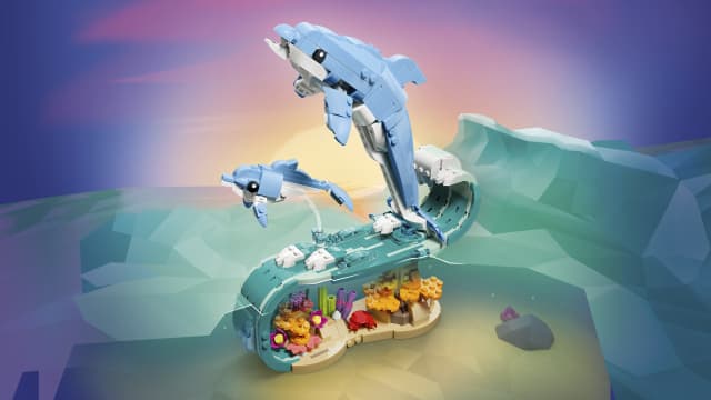 31385 Sea Animals: Beautiful Dolphins