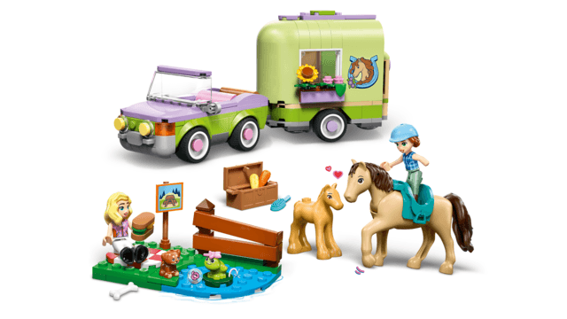 42695 Horse & Baby Foal Trailer V29
