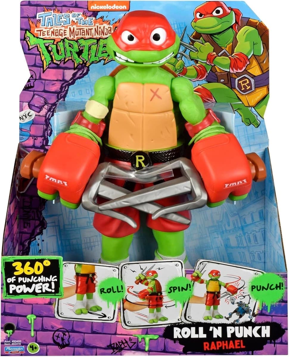 PM83419 NINJA TURTLES GIANT ROLL 'N PUNCH  RAPHAEL