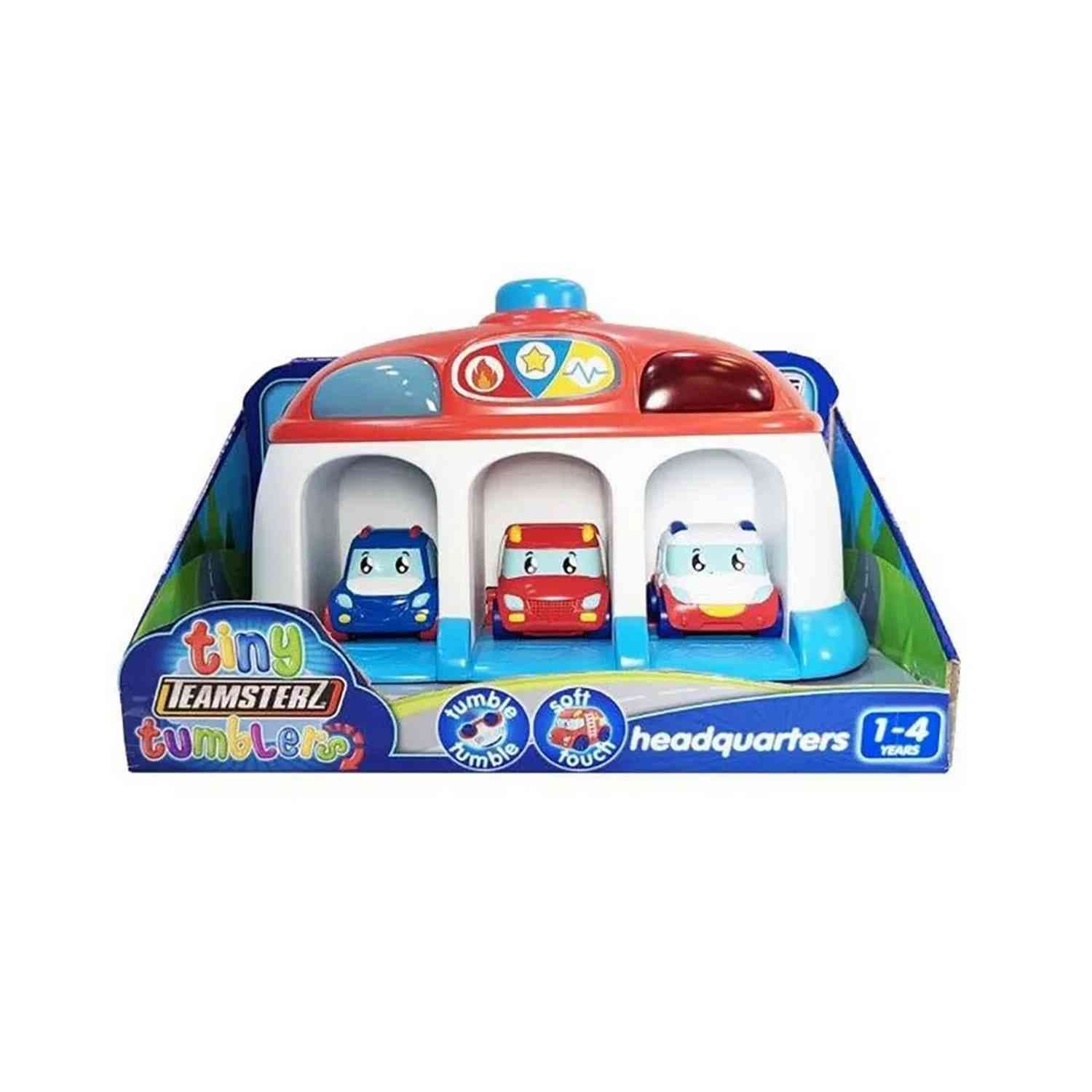 HL1417571 TINY TEAMSTERZ RESCUE HQ + 3 CARS SET
