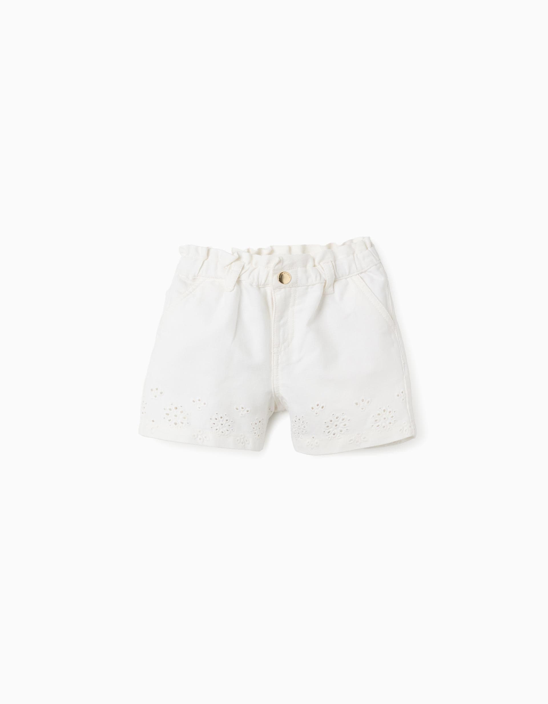 31079855021011 - SHORTS EMBROIDERY, LIGHT BEIGE, 18/24M