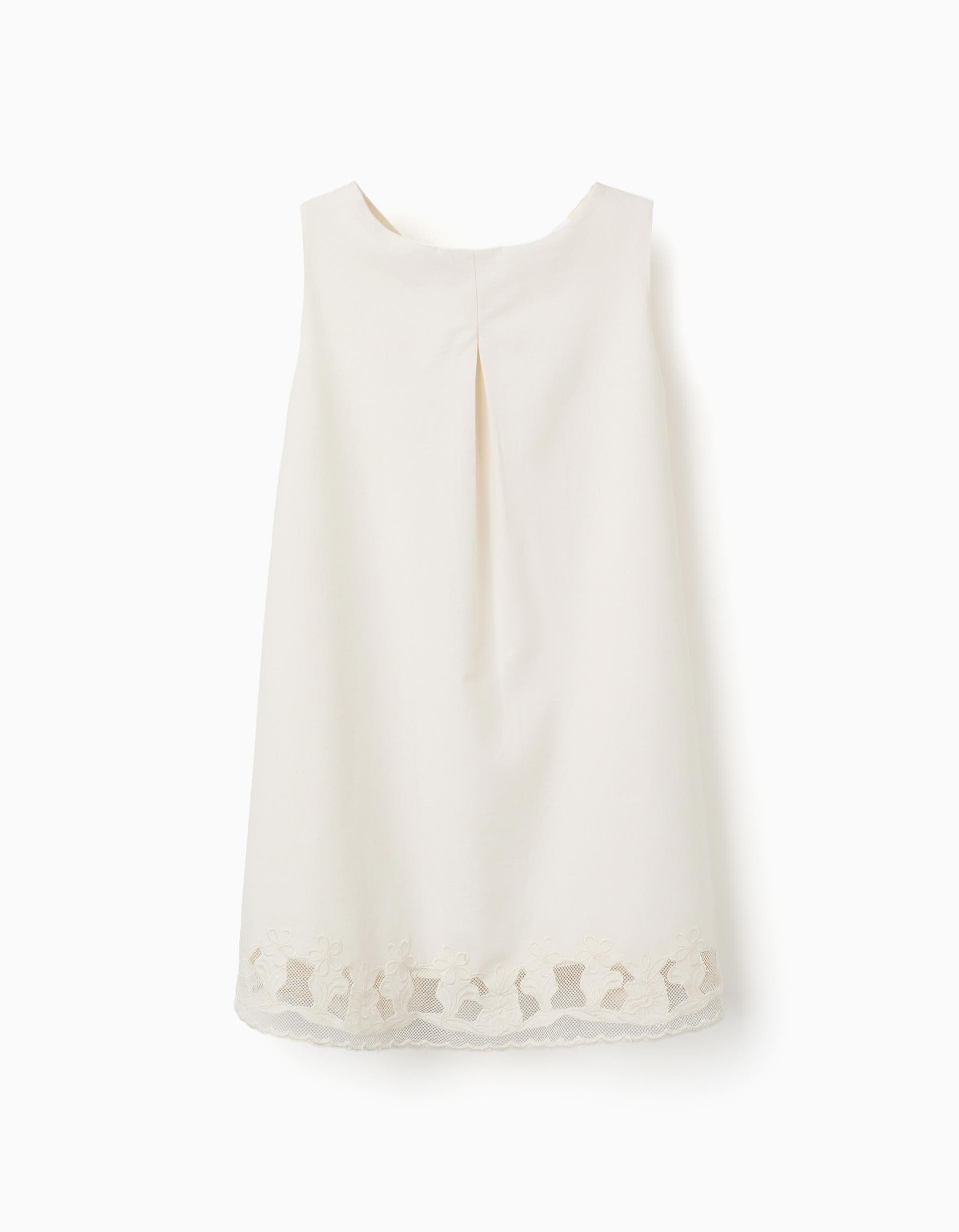31077046041028 - SS DRESS EMBROIDERY, WHITE, 7/8