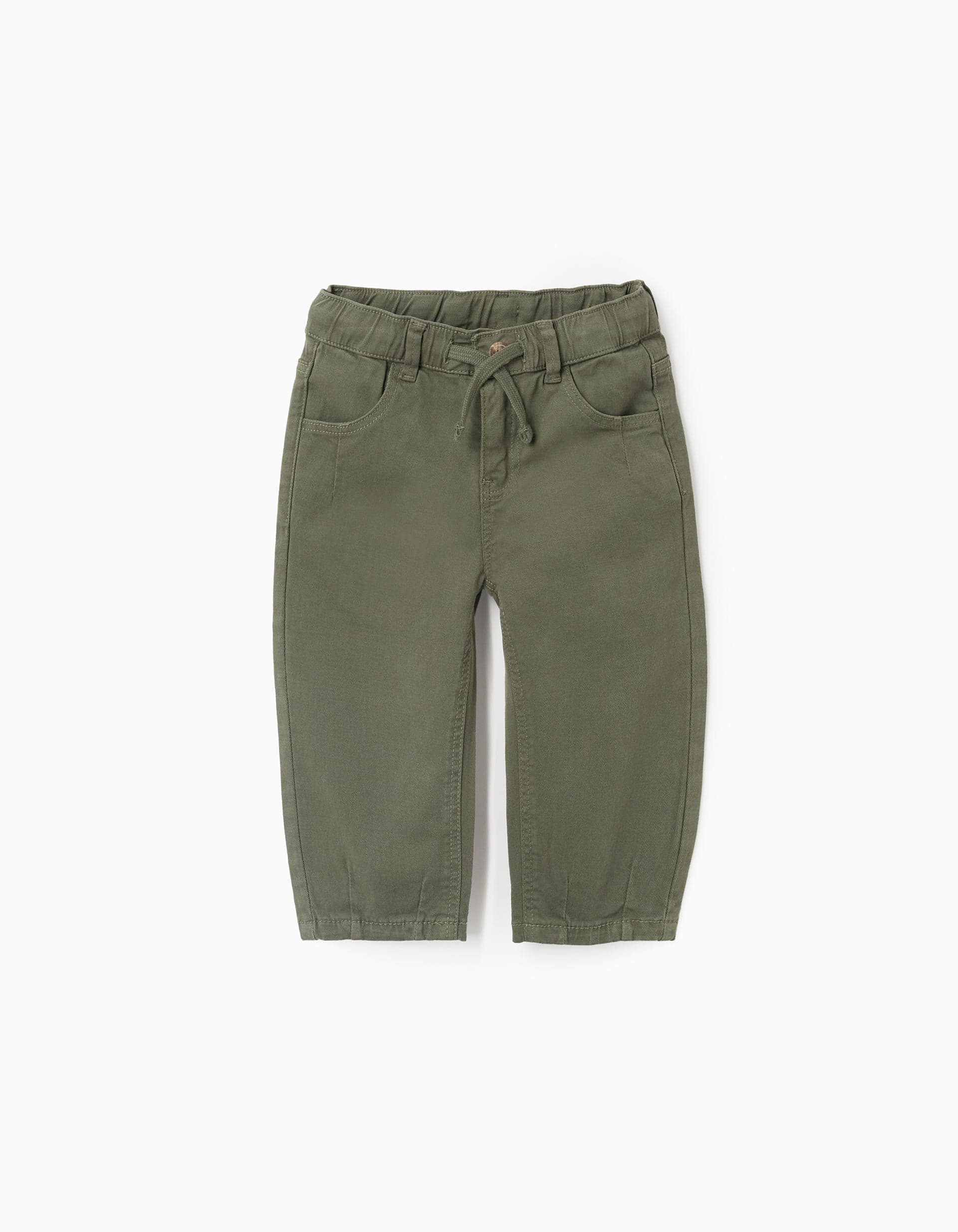 31077167009006 - PANTS TWILL, DARK GREEN, 6/9M