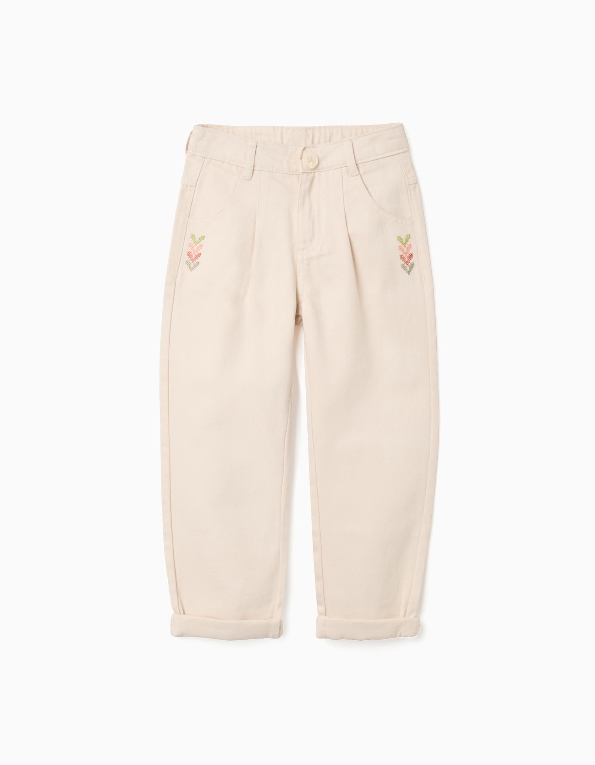 31077298001028 - PANTS TWILL, BEIGE, 7/8