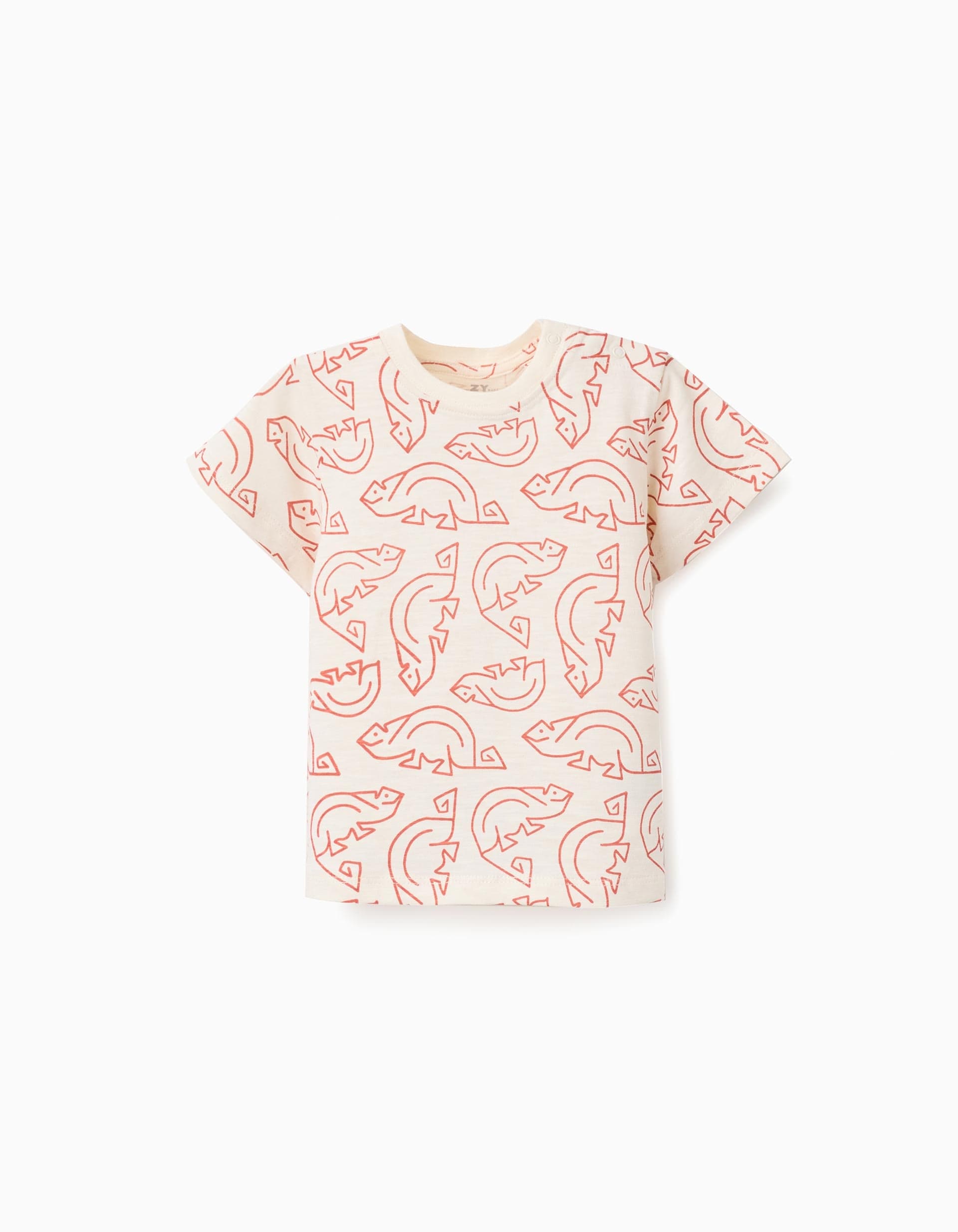 31077743021011 - SS TSHIRT JERSEY, LIGHT BEIGE, 18/24M