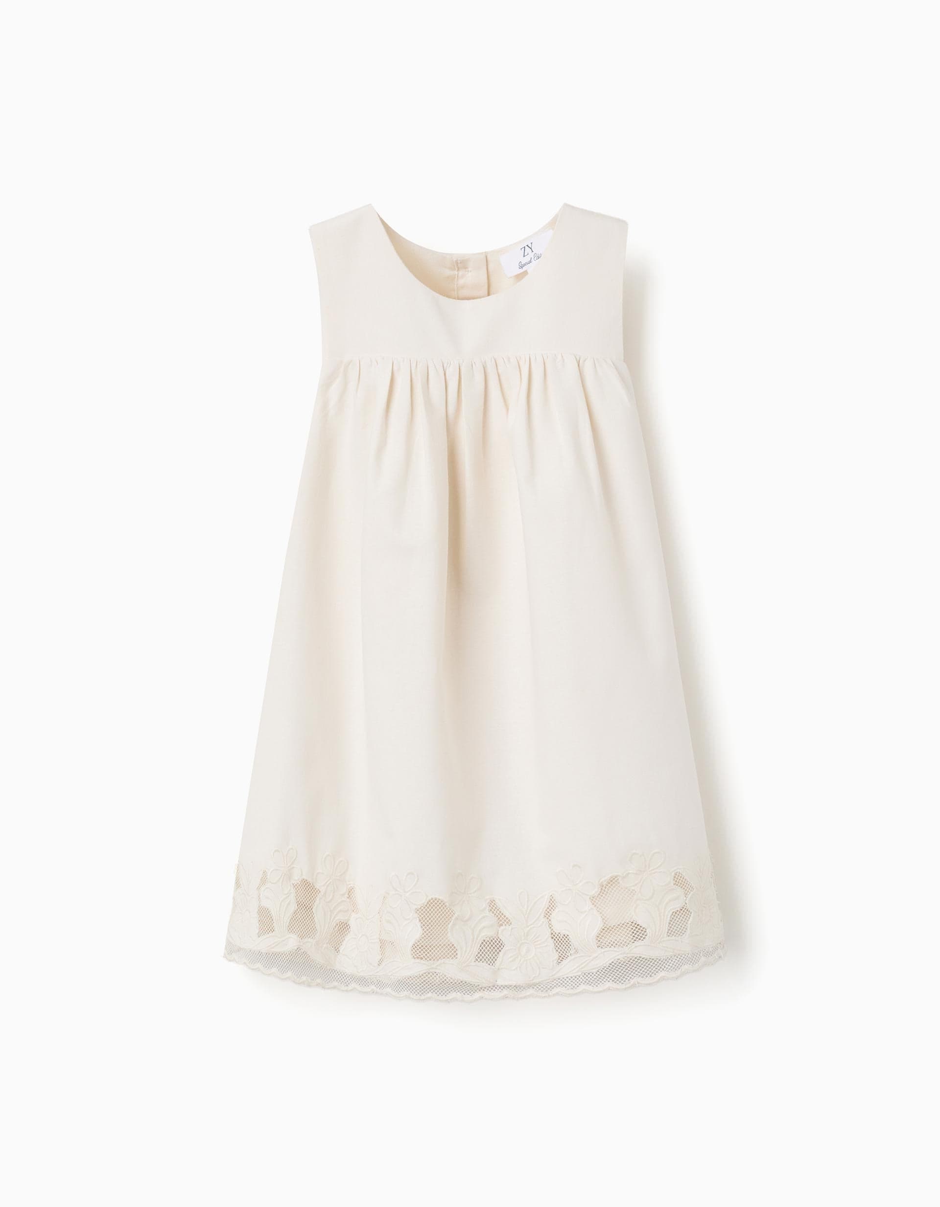 31078776041008 - SS DRESS EMBROIDERY, WHITE, 9/12M
